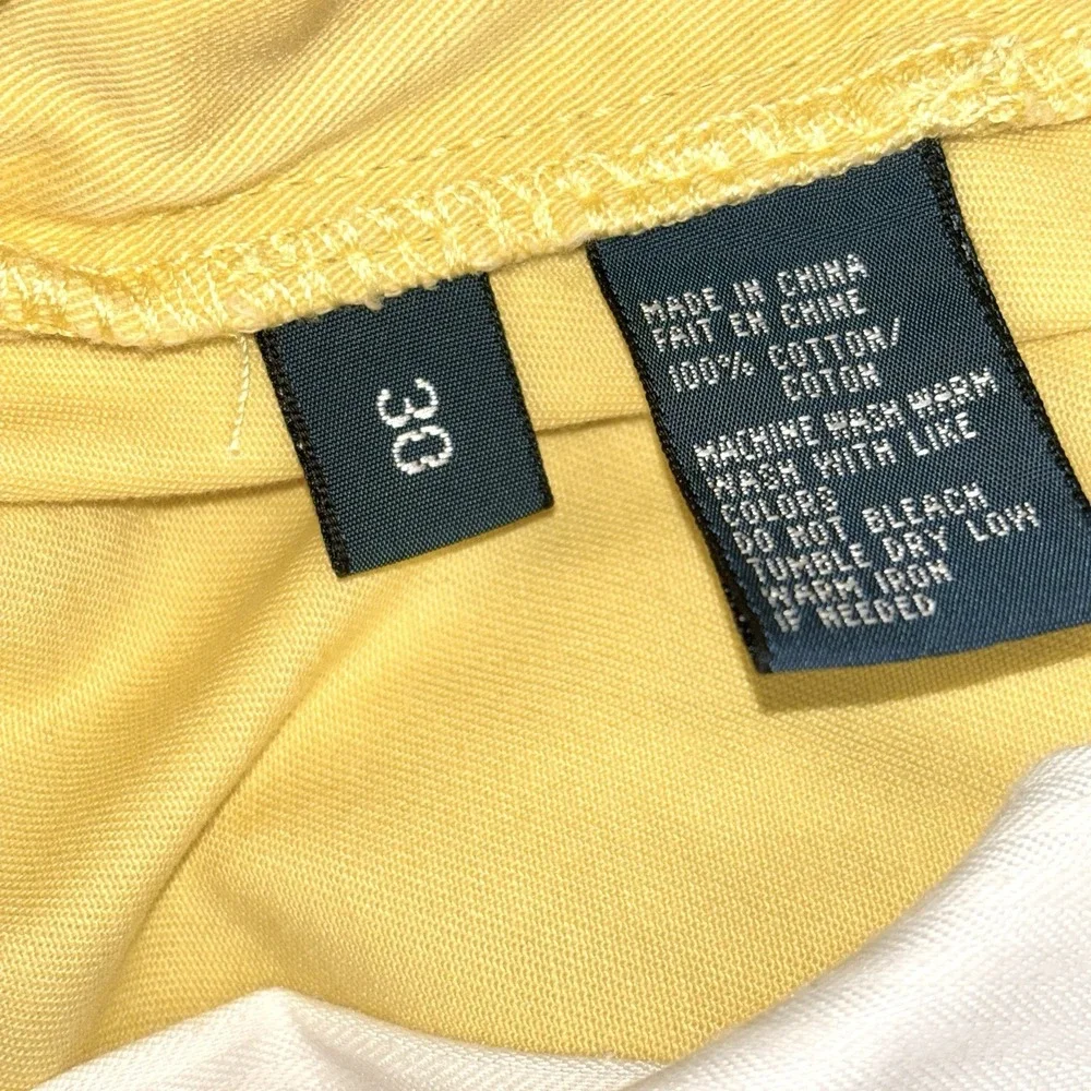 Polo Ralph Lauren Prospect Chino Shorts Yellow Men's 30 Classic Fit Cotton 9